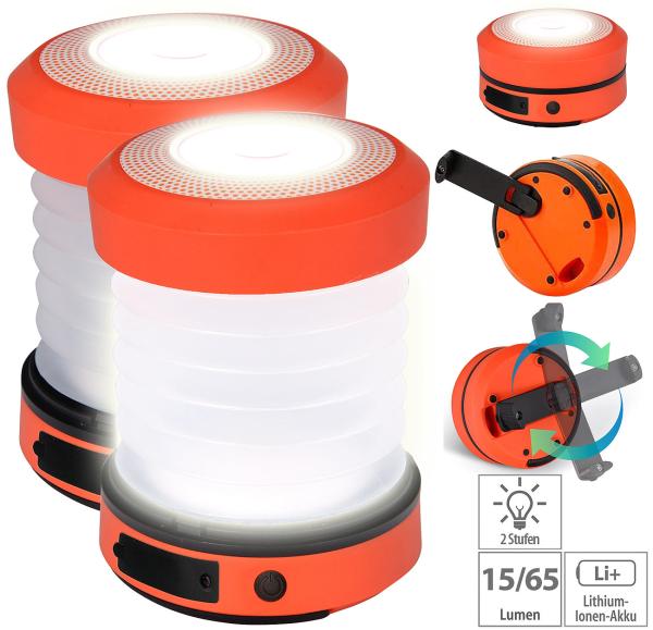 Lampe Torche Solaire Rechargeable (Lot De 2), LED Lampe D Urgence à